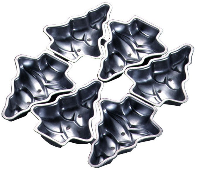 Tiger Crown Mini Tree Cake Pan Curl Aluminized Steel 2336