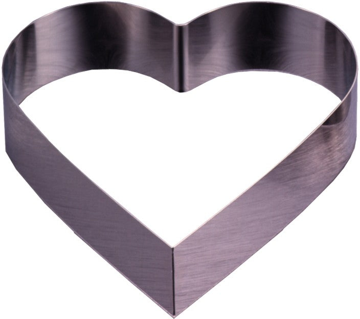 Tiger Crown Heart Cake Ring Mold Deep 210mm 1642