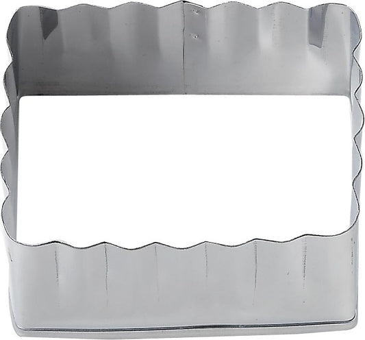 Tiger Crown Stainless Steel Rectangle Cake Cutter with Fluted Edge 6.9cm 560