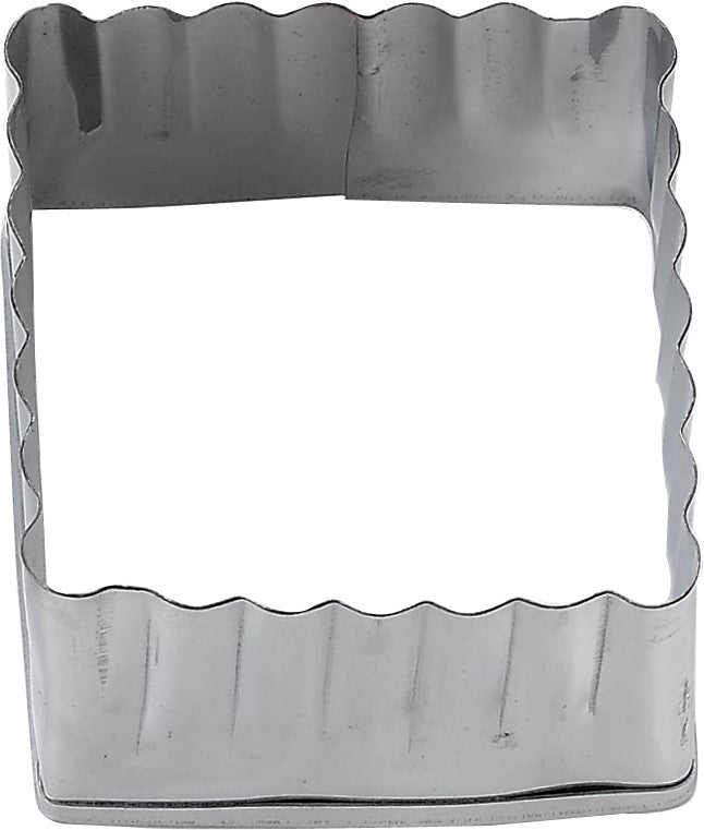 Tiger Crown Stainless Steel Square Cake Cutter with Fluted Edge 5.9cm 561