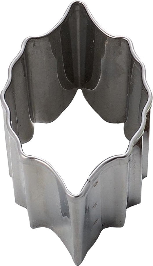 Tiger Crown Stainless Steel Holly Leaf Cookie Cutter Large 5cm 1206