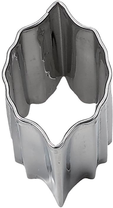 Tiger Crown Stainless Steel Holly Leaf Cookie Cutter Medium 4.1cm 1207