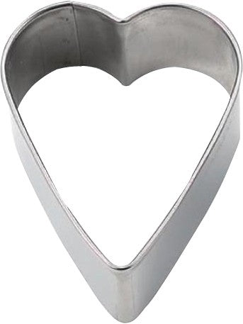 Tiger Crown Stainless Steel Cookie Cutter Long Heart 54mm 1304