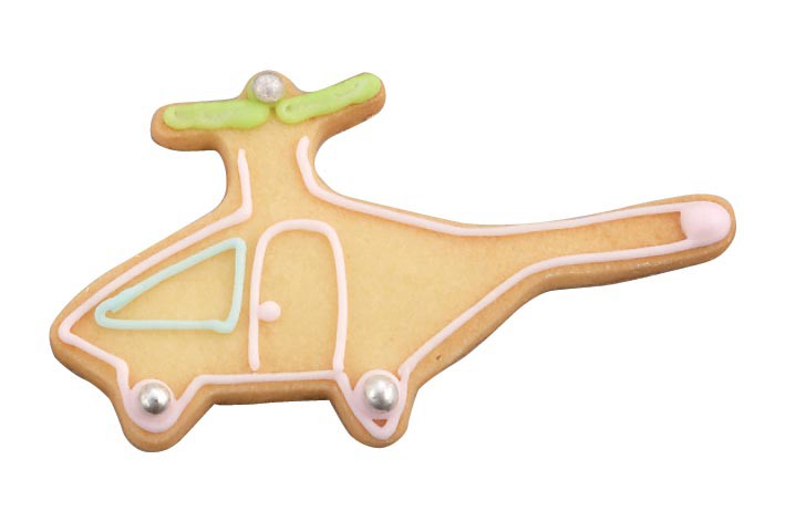 Tiger Crown Stainless Steel Cookie Cutter Helicopter 110mm 1327