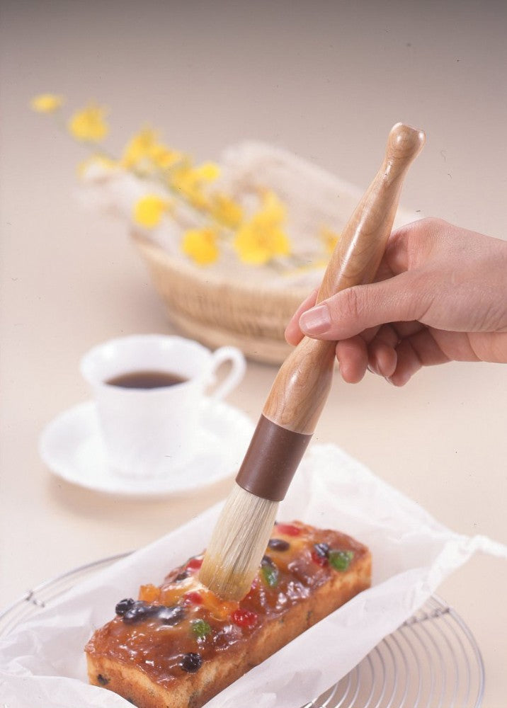 Tiger Crown Round Pastry Brush for Cake Boar Bristle 26cm 344