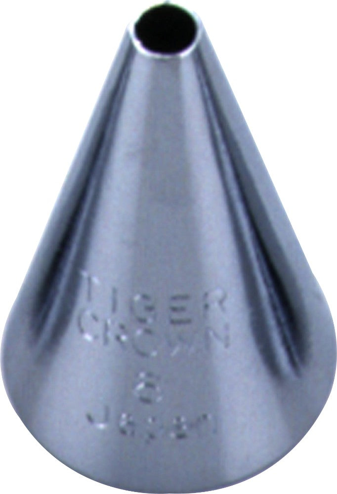 Tiger Crown Piping Tip Small #6 Round 1001