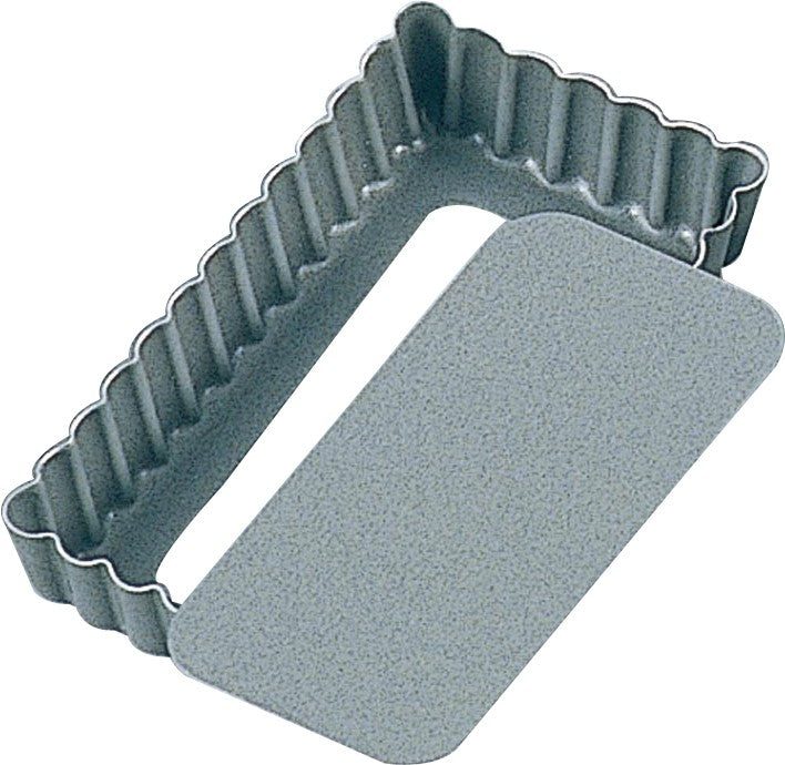Tiger Crown Albrit Rectangular Tart Mold 10cm Nonstick Aluminum 5166
