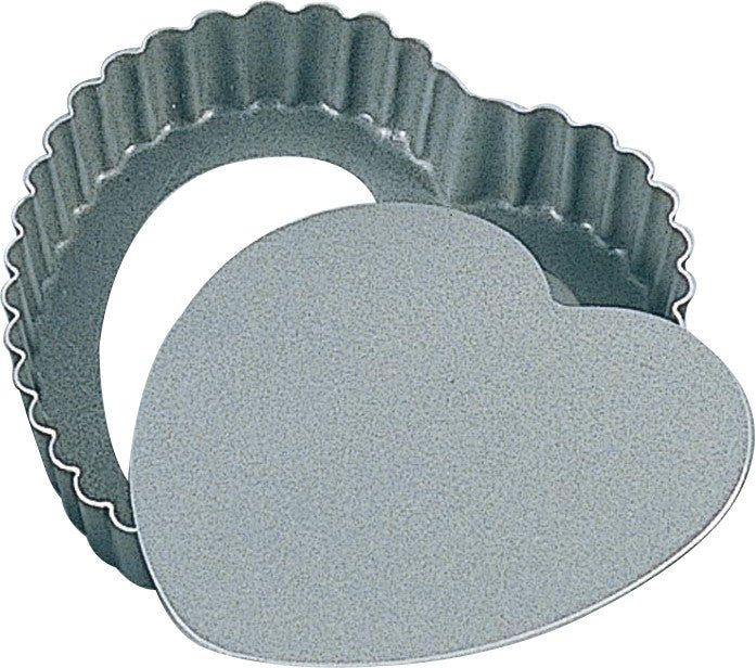 Tiger Crown Albrit Heart Tart Mold 10cm Nonstick Aluminum 5167
