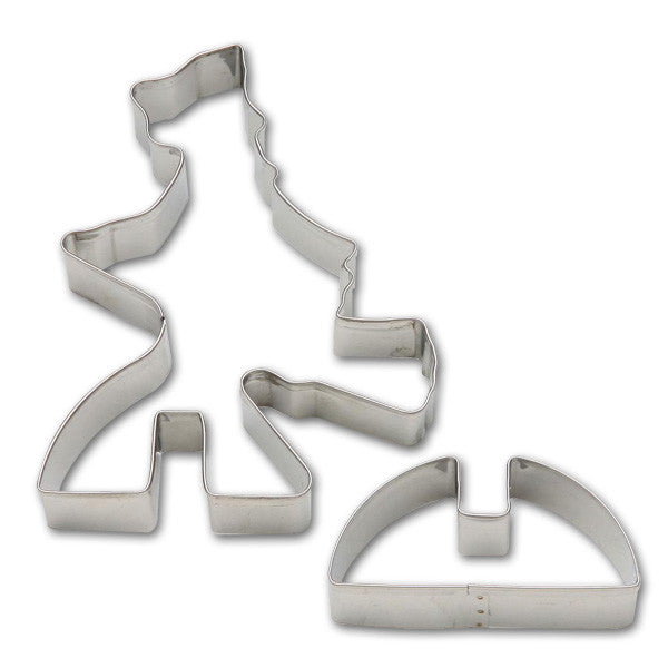 Tiger Crown 3D Halloween Witch Cookie Cutter Stainless Steel 1973