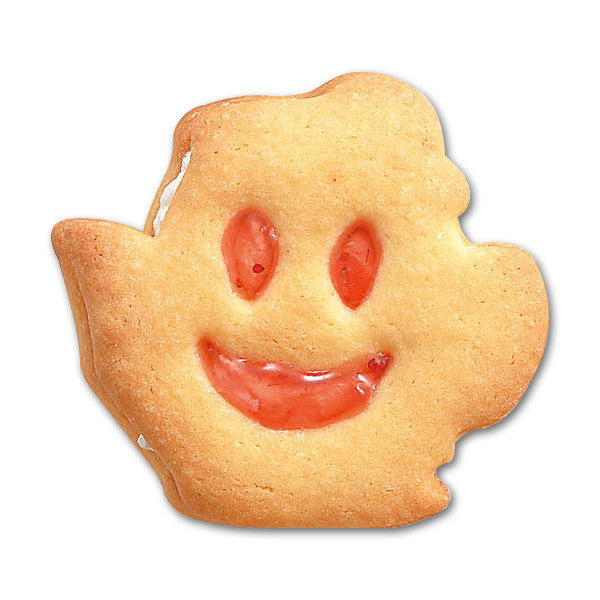 Tiger Crown Smiling Face Cookie Cutter and Stamp Set Pot 1900