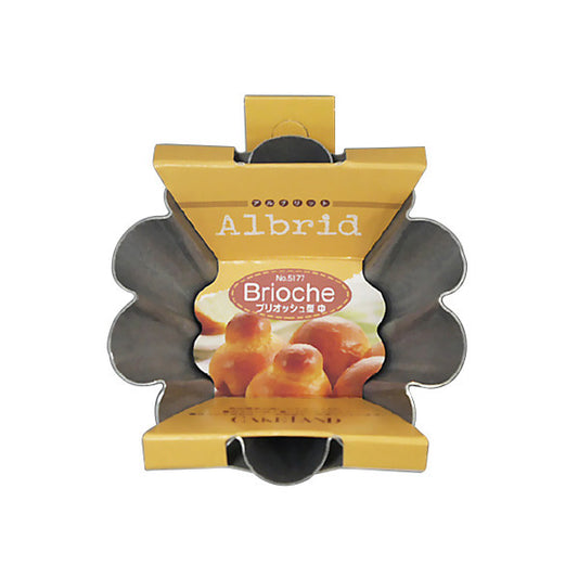 Tiger Crown Albrid Brioche Mold Medium 8cm Nonstick Aluminum 5177