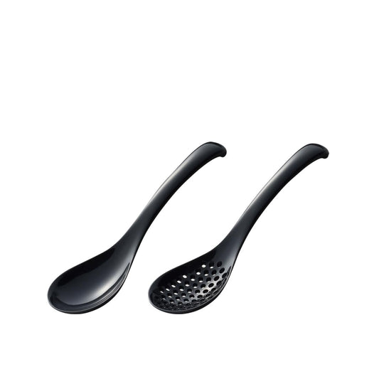 Akebono Sangyo Renge Soup Spoon Set Small Black TW-3785