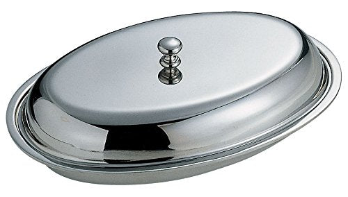 Wadasuke Stainless Oval Vegetable Dish 10 Inch 2408-0100