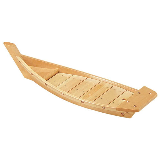 Yamako Natural Wood Boat-Shaped Serving Tray H-67