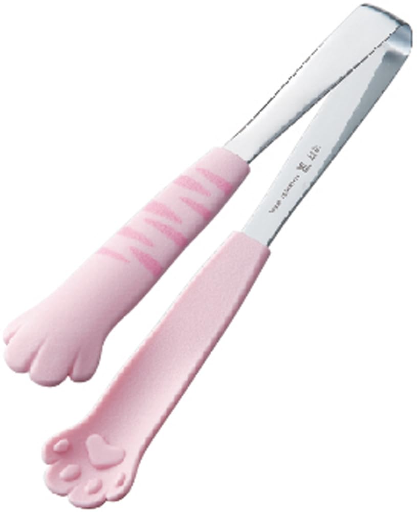 Tanabe Kanagu Catch Da Nyan Cat Serving Tongs 18cm Pink Tora 1238