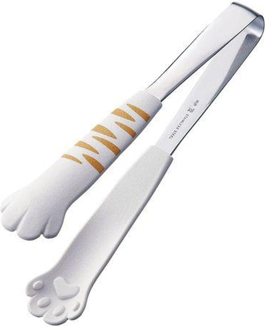 Tanabe Kanagu Catch Da Nyan Cat Serving Tongs 18cm White Tora 1221