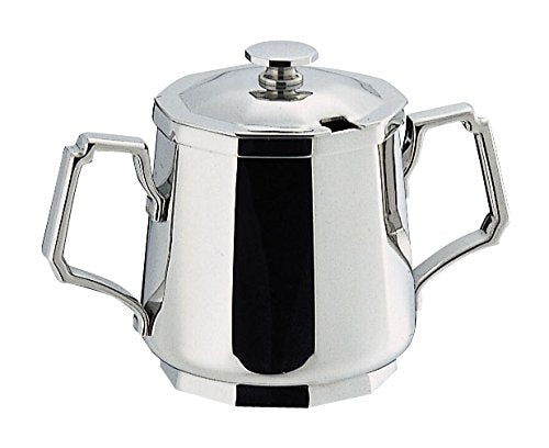 Wadasuke Square Stainless Sugar Pot with Handle and Lid for 7 People 2204-0707