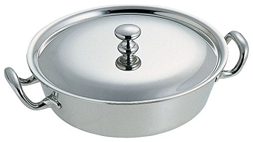 Wadasuke Stainless Type A Round Vegetable Dish 10 Inch 2409-0100