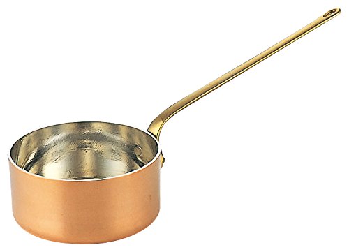 Wadasuke Tin-Lined Copper Mini Saucepan with Long Handle 10cm 2511-0100
