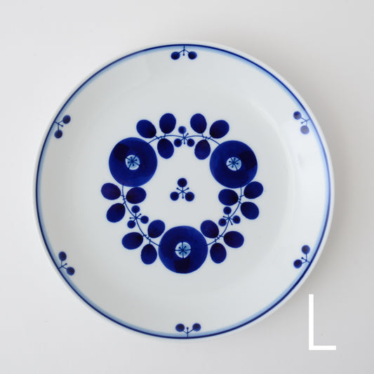 Hakusan Porcelain Hasami Bloom Bouquet Plate Large