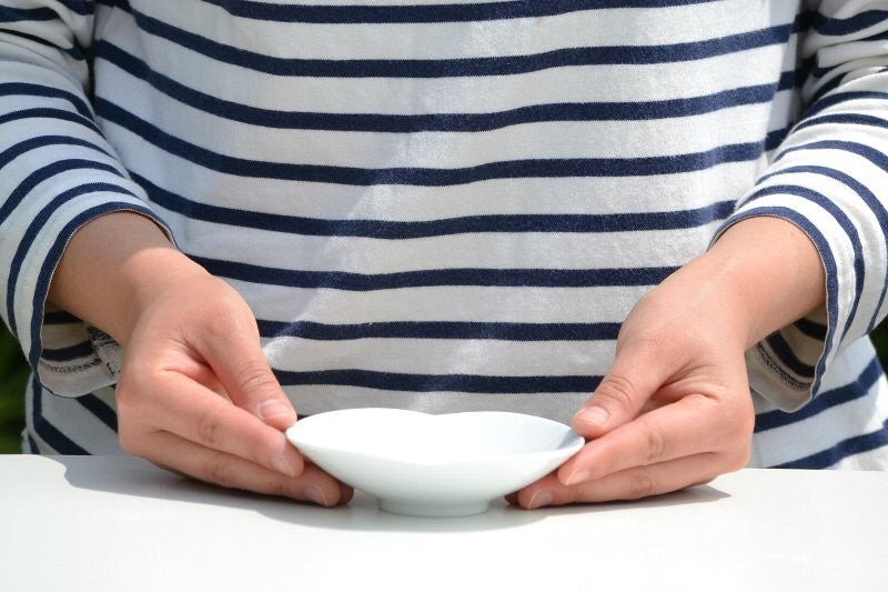 Hakusan Porcelain Tomoe Shallow Bowl White Small Hasami Ware