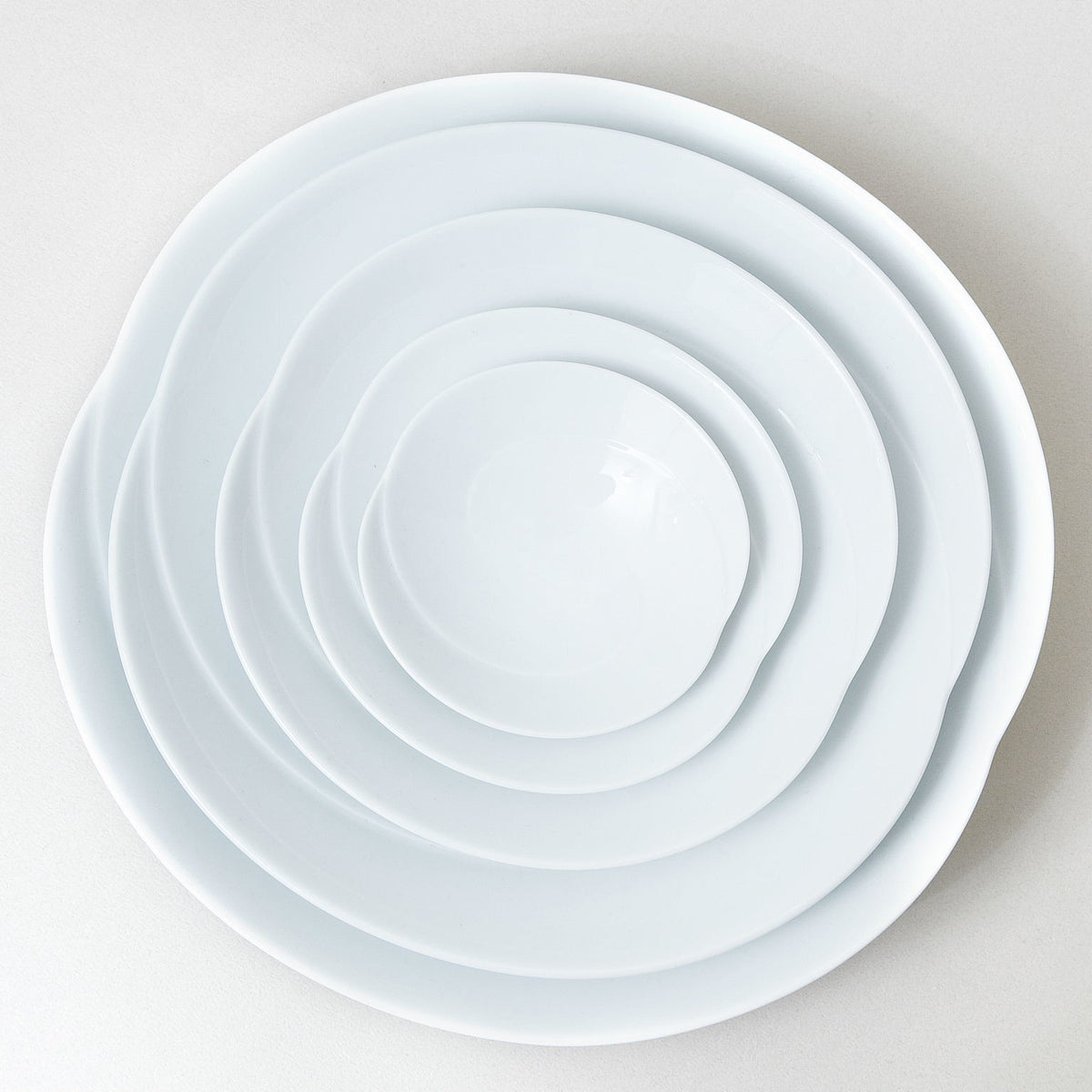 Hakusan Porcelain Tomoe Shallow Bowl White Small Hasami Ware