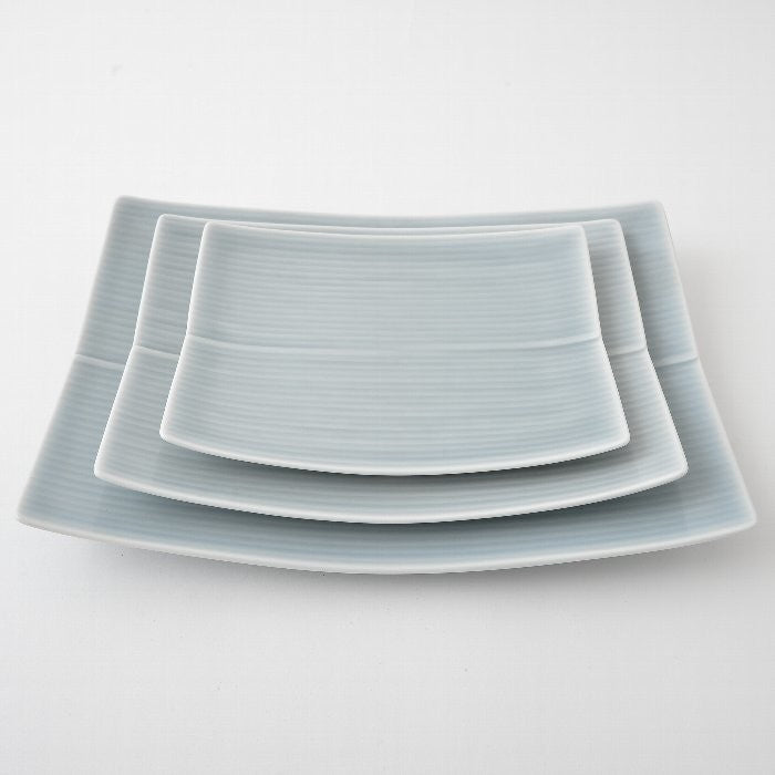 Hakusan Porcelain Rectangular Plate Gray Large Hasami Ware