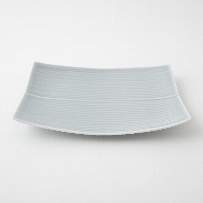Hakusan Porcelain Rectangular Plate Gray Medium Hasami Ware