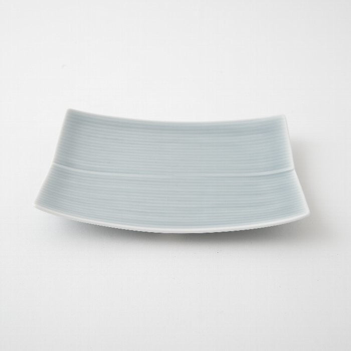 Hakusan Porcelain Hasami Rectangular Plate Small Gray
