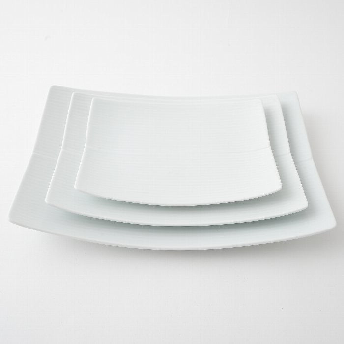 Hakusan Porcelain Rectangular Plate White Medium Hasami Ware