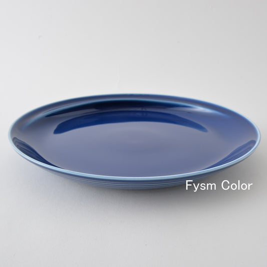 Hakusan Porcelain Commo Plate Blue Large Hasami Ware
