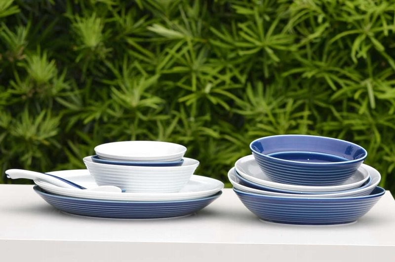 Hakusan Porcelain Commo Spoon Blue Hasami Ware