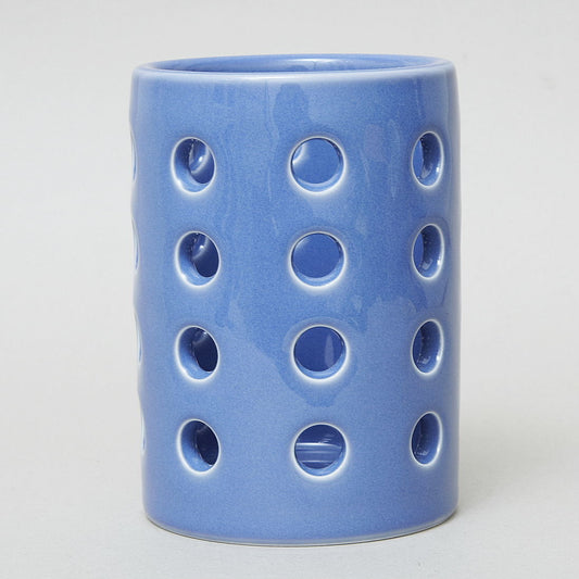Hakusan Porcelain Openwork Chopstick Holder Large Ruri Blue