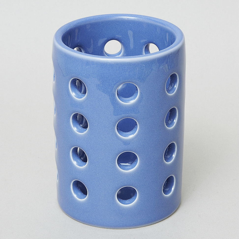 Hakusan Porcelain Openwork Chopstick Holder Large Ruri Blue