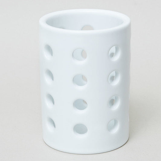 Hakusan Porcelain Openwork Chopstick Holder Large White