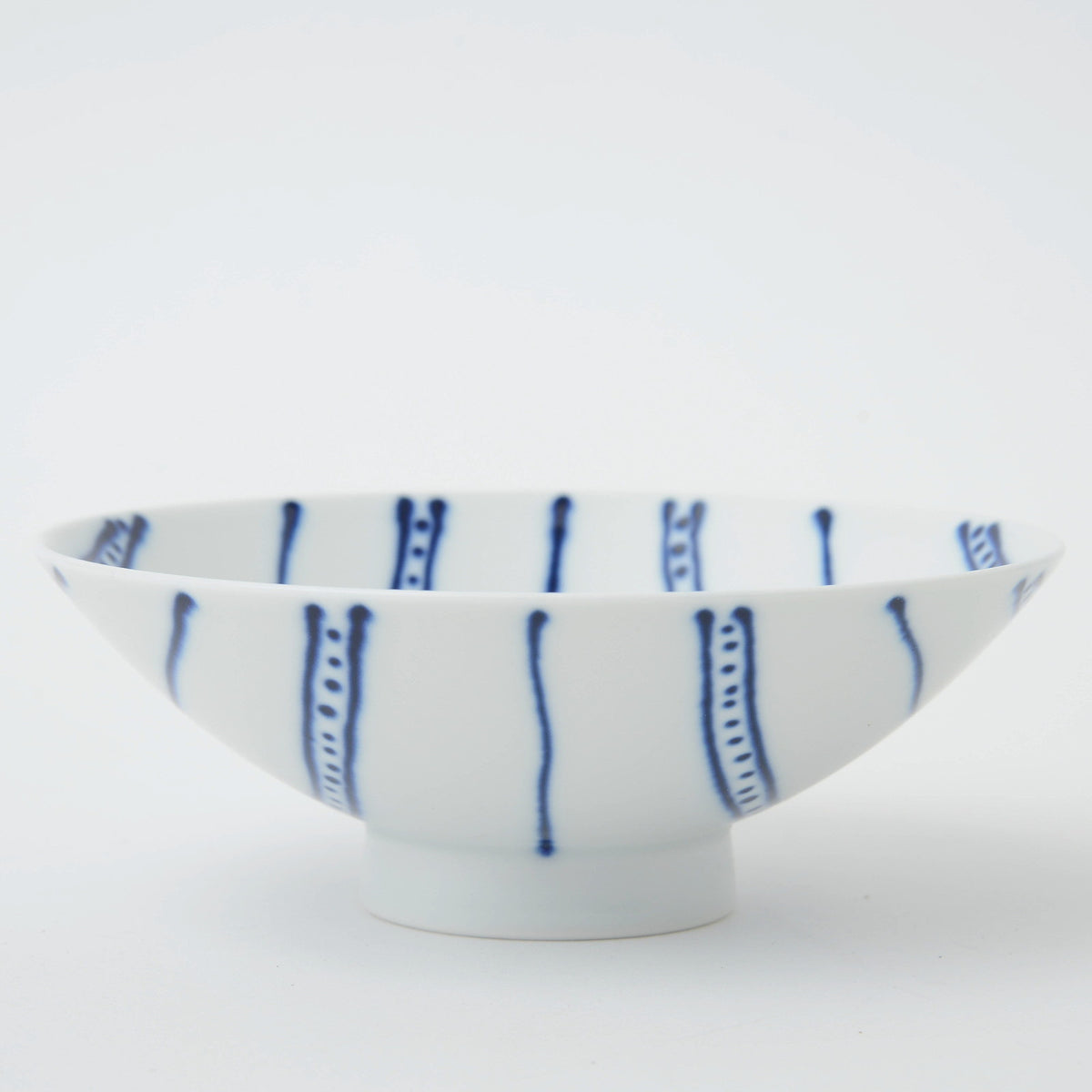 Hakusan Porcelain Flat Rice Bowl Hasami Ware ST-28