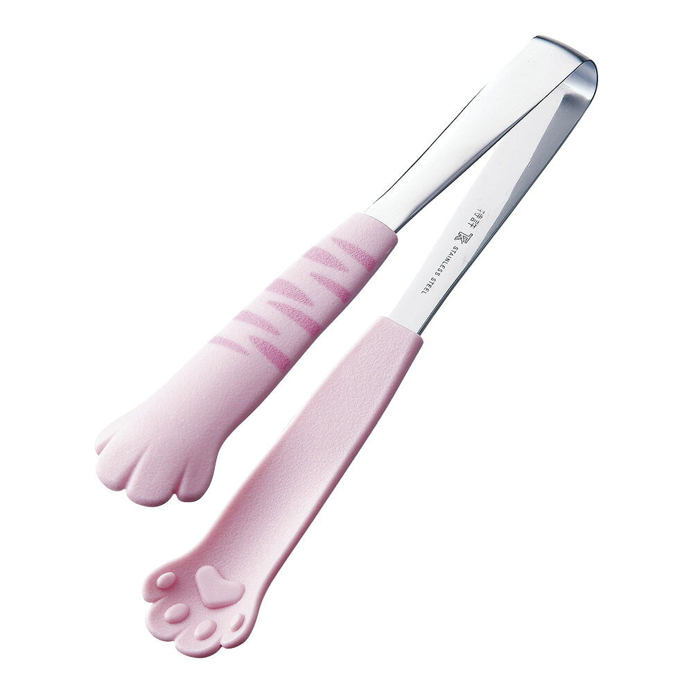 Tanabe Kanagu Catch Da Nyan Cat Serving Tongs 18cm Pink Tora 1238