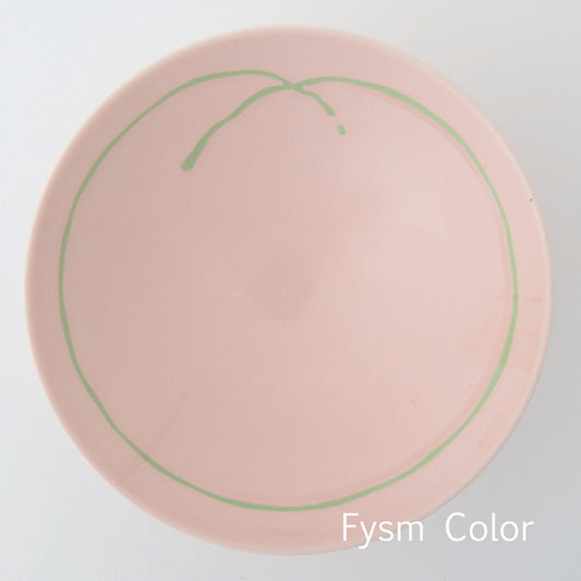 Hakusan Porcelain Flat Rice Bowl Hasami Ware H-9