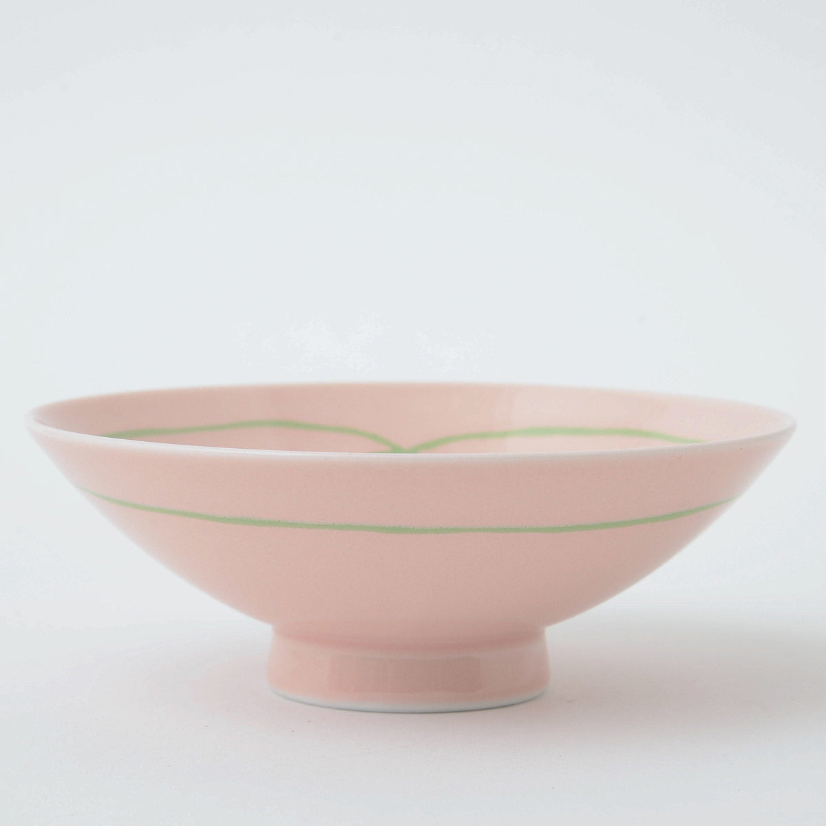 Hakusan Porcelain Flat Rice Bowl Hasami Ware H-9