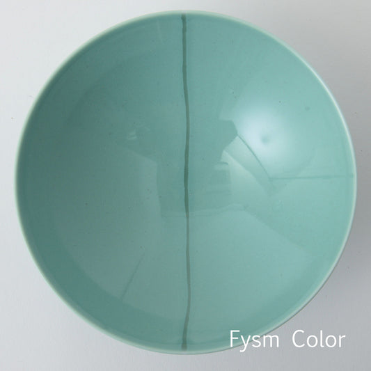 Hakusan Porcelain Flat Rice Bowl Hasami Ware D-22