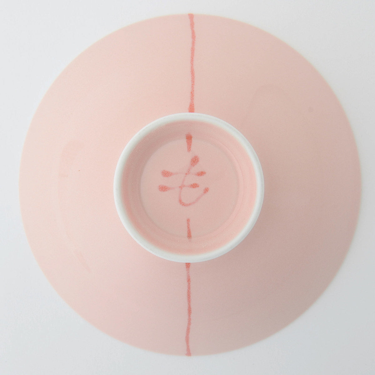 Hakusan Porcelain Flat Rice Bowl Hasami Ware H-26