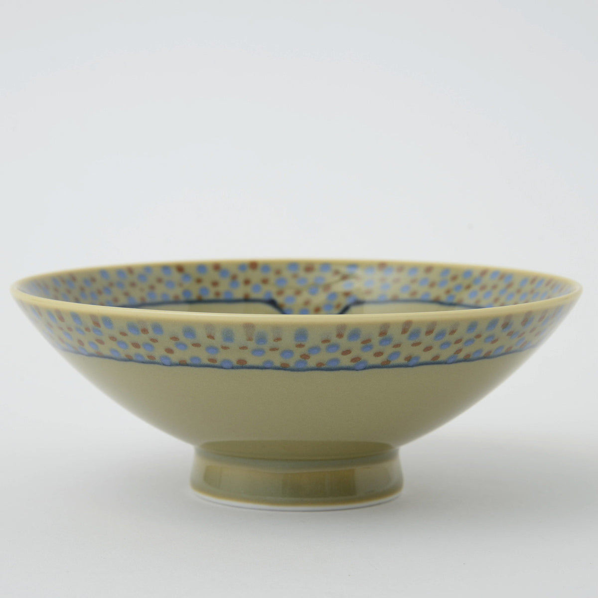 Hakusan Porcelain Hasami Flat Rice Bowl 15cm K-9