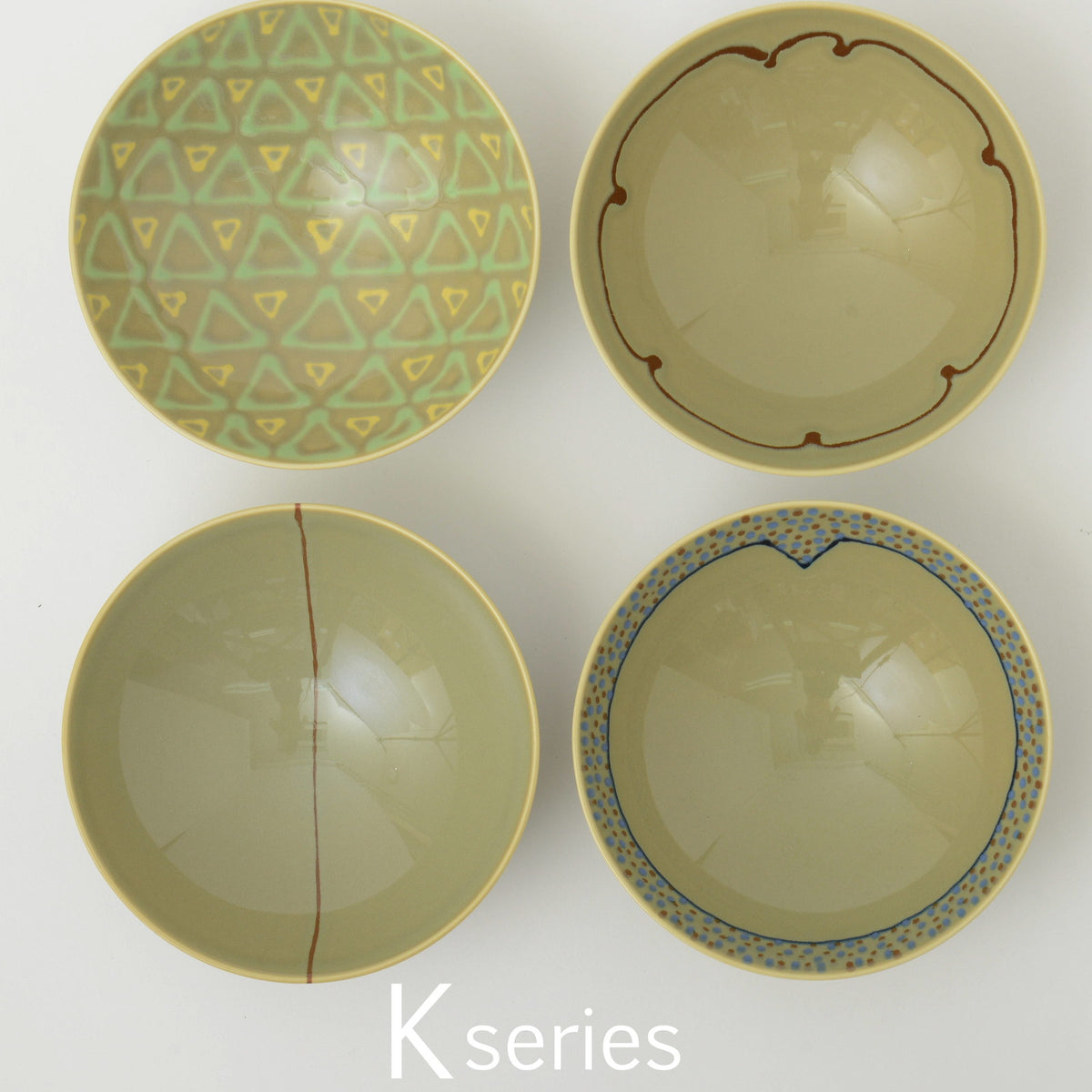 Hakusan Porcelain Hasami Flat Rice Bowl 15cm K-9