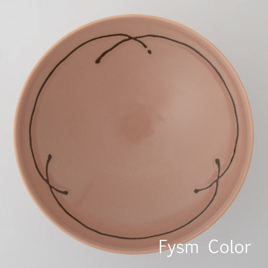 Hakusan Porcelain Flat Rice Bowl Hasami Ware J-4