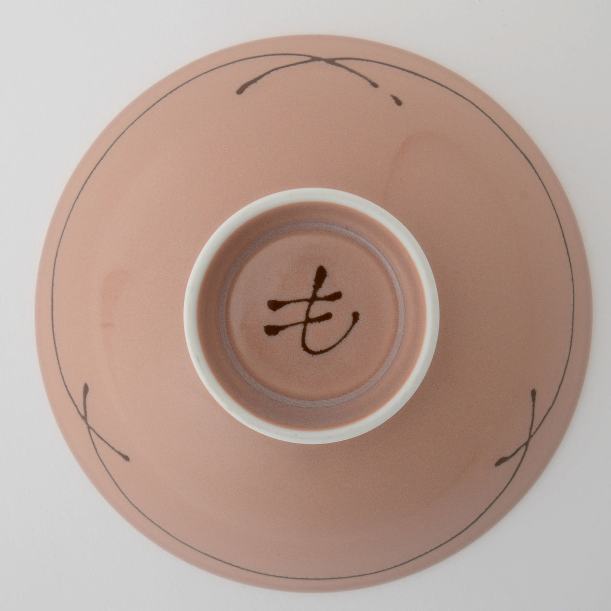 Hakusan Porcelain Flat Rice Bowl Hasami Ware J-4