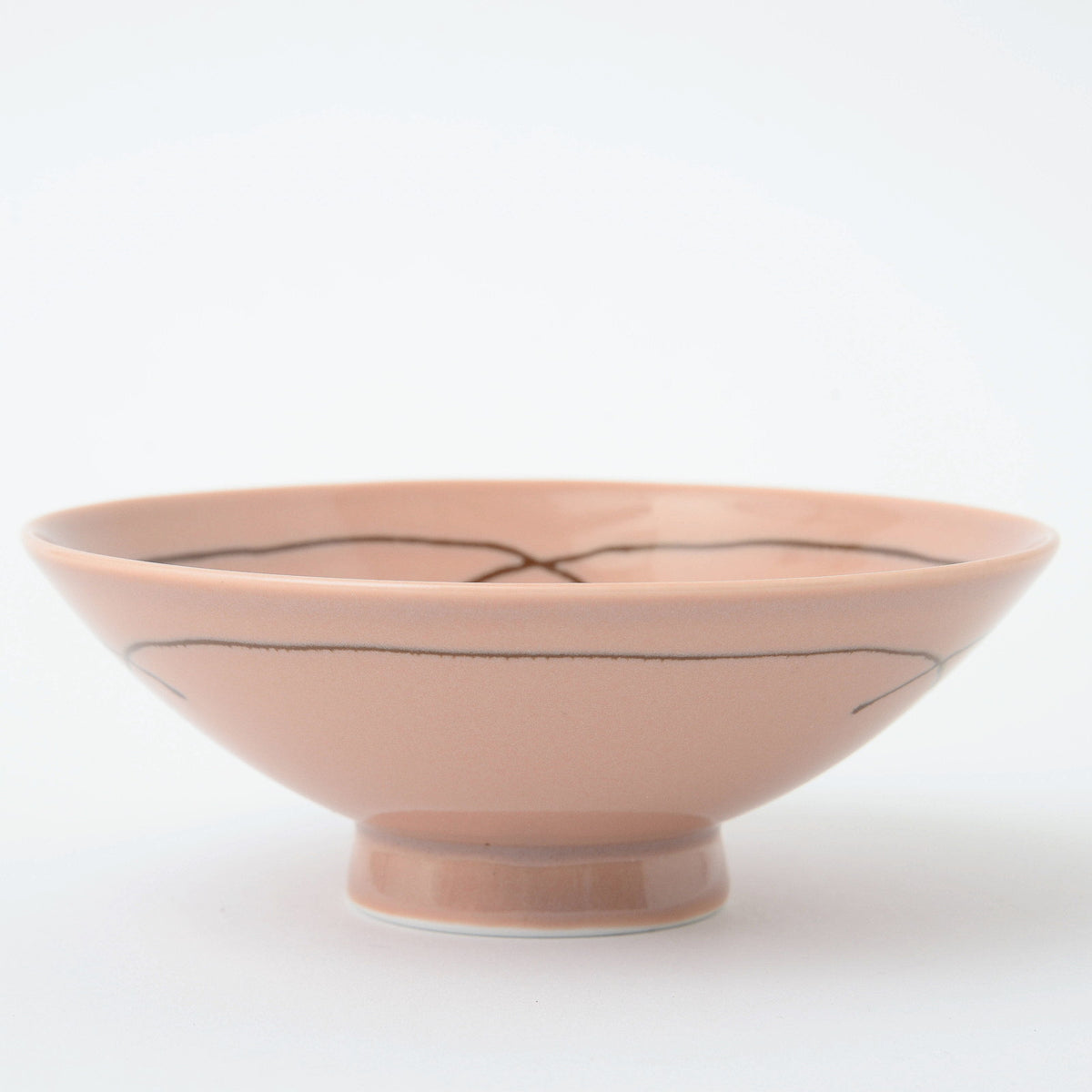 Hakusan Porcelain Flat Rice Bowl Hasami Ware J-4