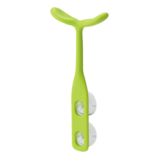 Akebono Leaf Utensil Rest with Suction Cup Green MZ-3500