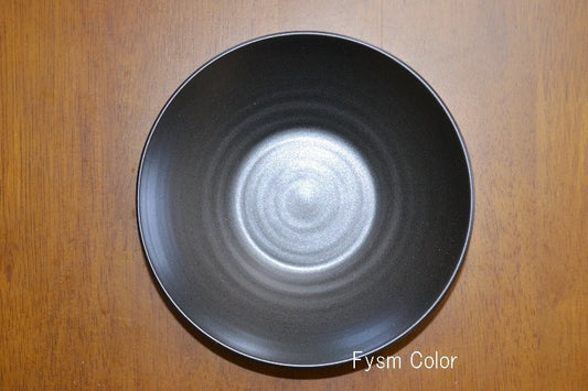 Hakusan Porcelain Teacup Saucer Black Charcoal Glaze Hasami Ware