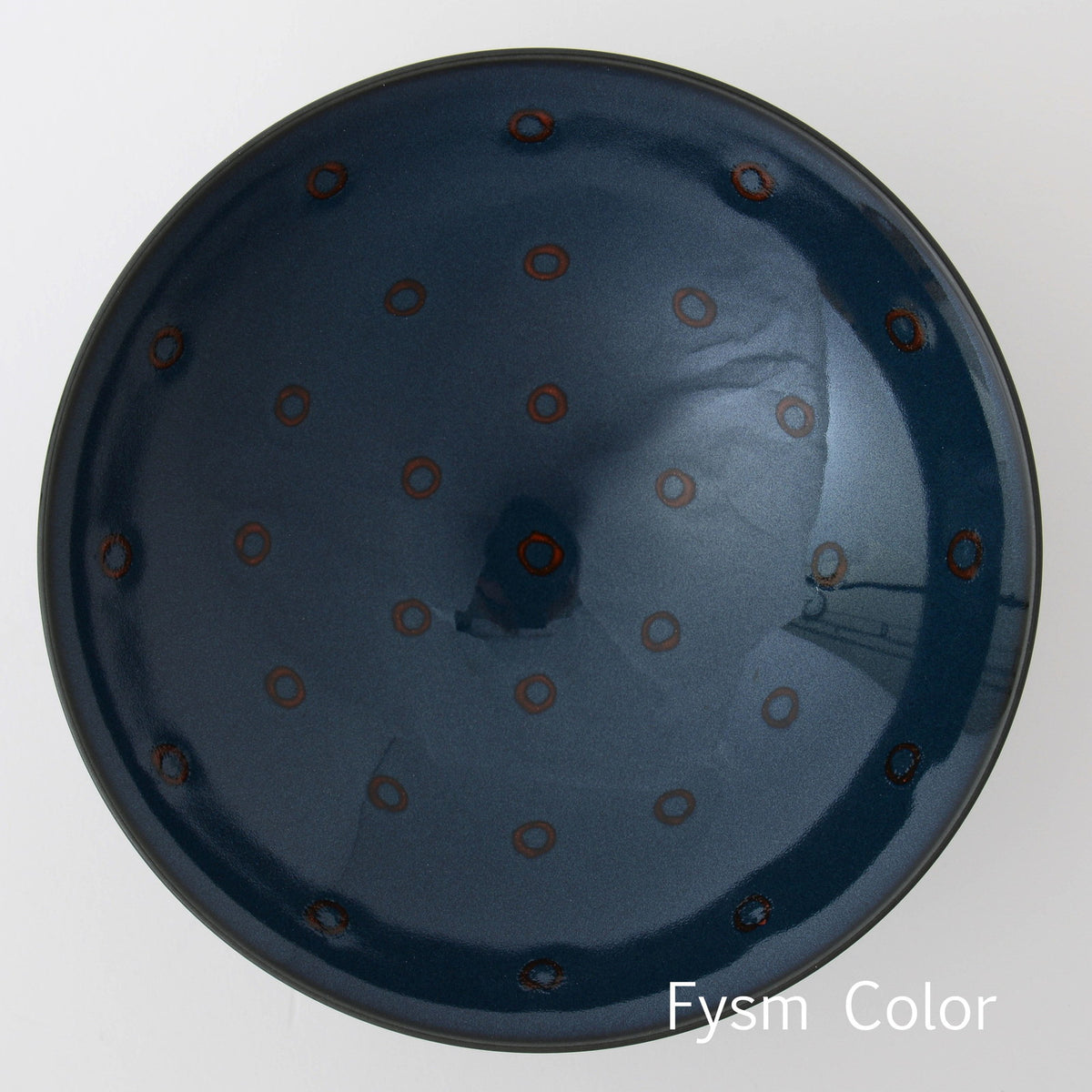 Hakusan Porcelain Flat Rice Bowl Hasami Ware G-11