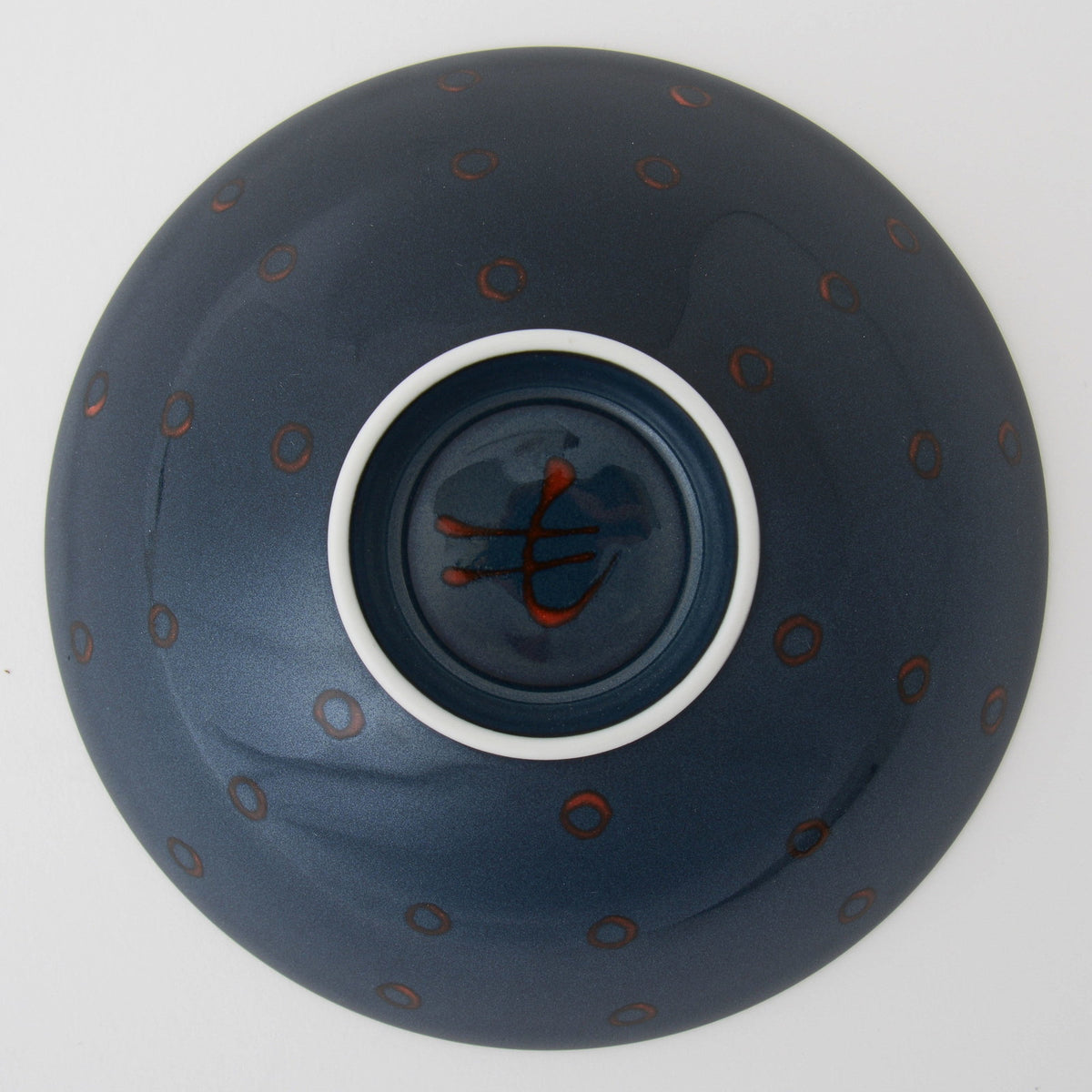 Hakusan Porcelain Flat Rice Bowl Hasami Ware G-11
